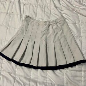 White Pleated Tennis Skirt